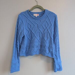 Hazel Moon Blue Sweater Size M
